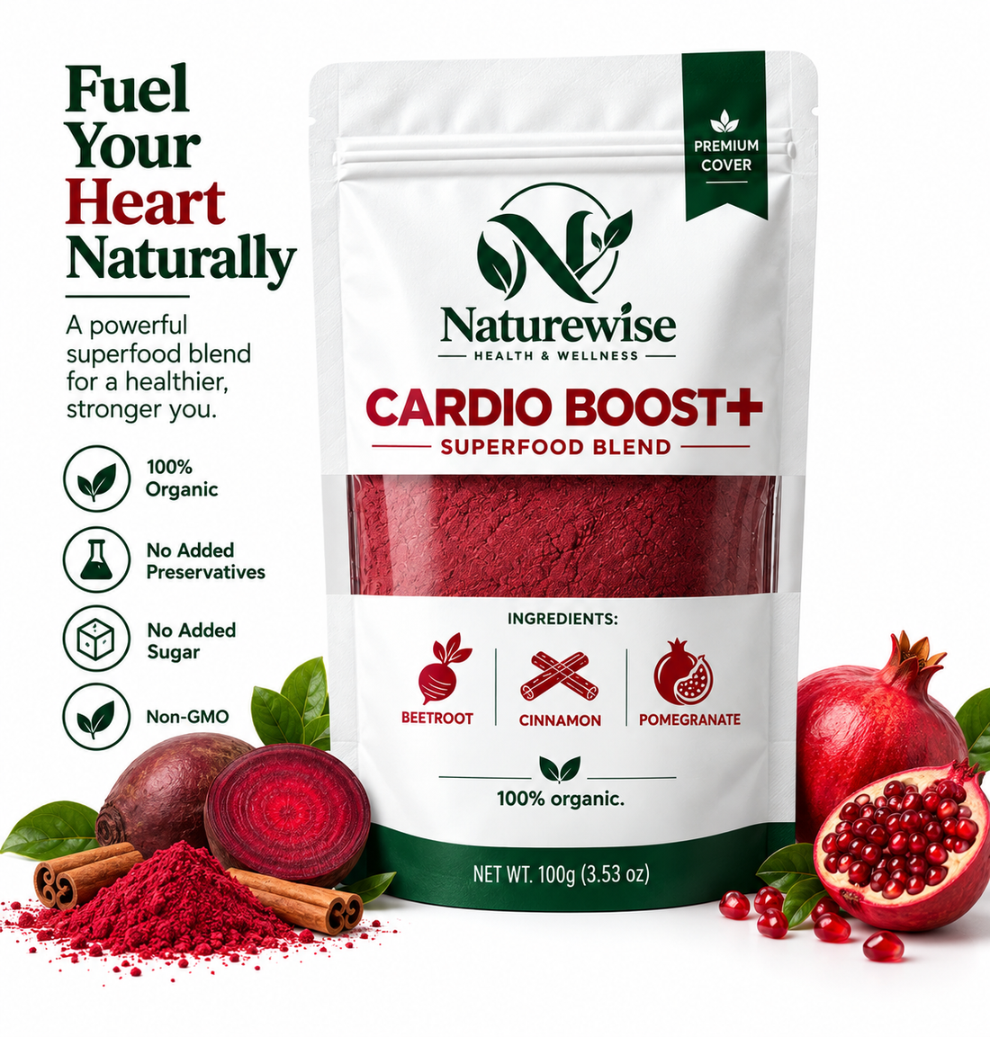 Cardio Boost+ By Nature Wise | Premium & Organic